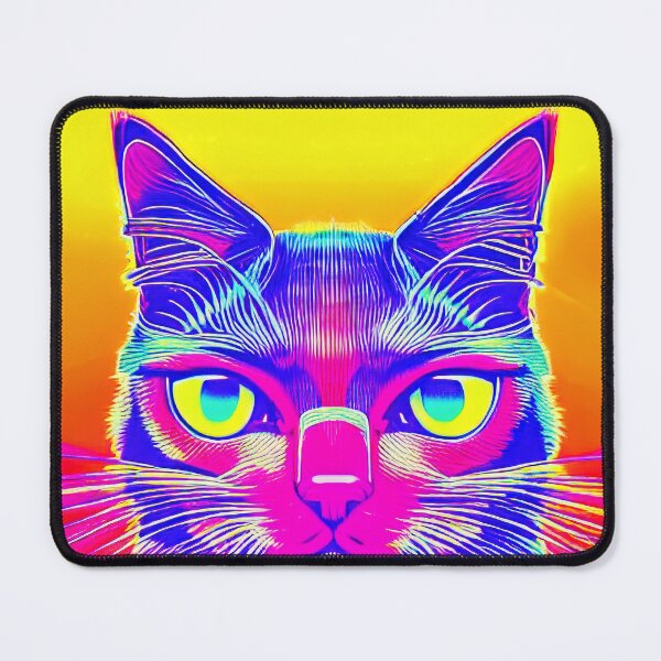 Item preview, Colorful retro cat designed and sold by Grewtrel.