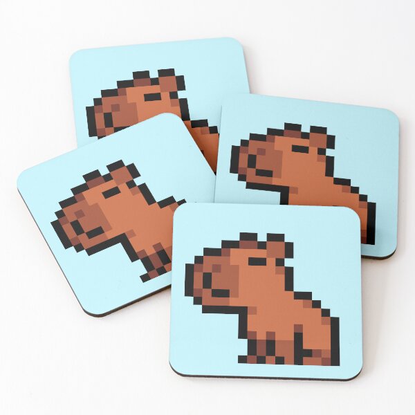 Item preview, Smol Pixel Capybara designed and sold by Tofu's Pixel Art Store.