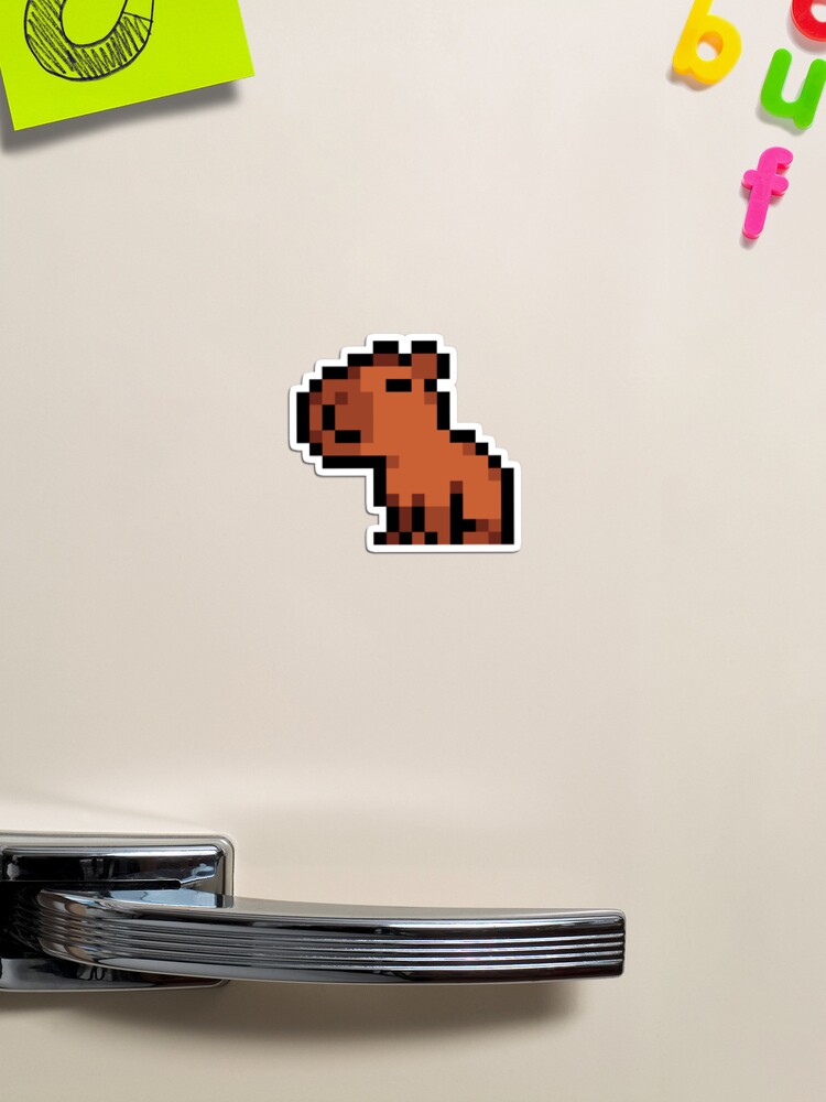 Smol Pixel Capybara Sticker for Sale by TofuPixel