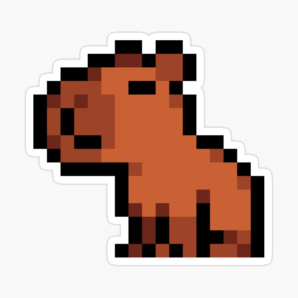 I made a little animated Avatar of my capybara for - Super Happy Pixel  Dungeon