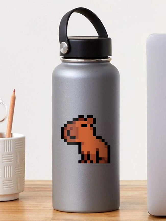 Sticker for Sale avec l'œuvre « Capybara petit pixel » de l