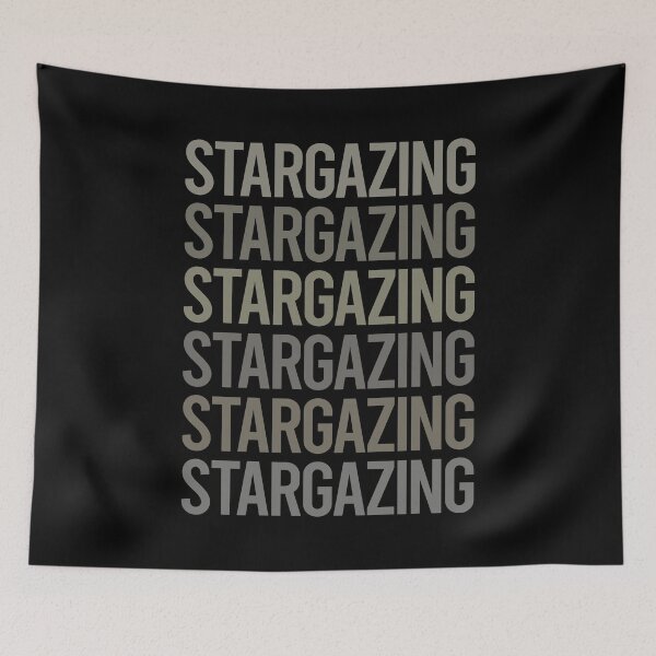 Item preview, Gray Text Art Stargazing Stargaze designed and sold by TartSpiderWeb.