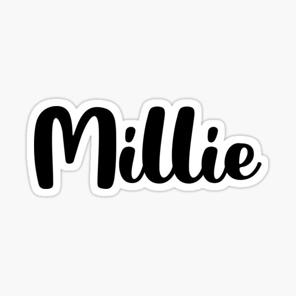 millie-name-sticker-for-sale-by-designian-redbubble