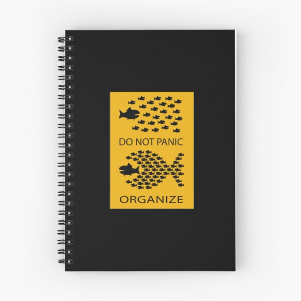 Item preview, Do Not Panic Organize - resistance PosterSticker designed and sold by DioselinaJua.