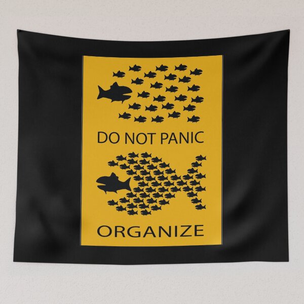 Item preview, Do Not Panic Organize - resistance PosterSticker designed and sold by DioselinaJua.