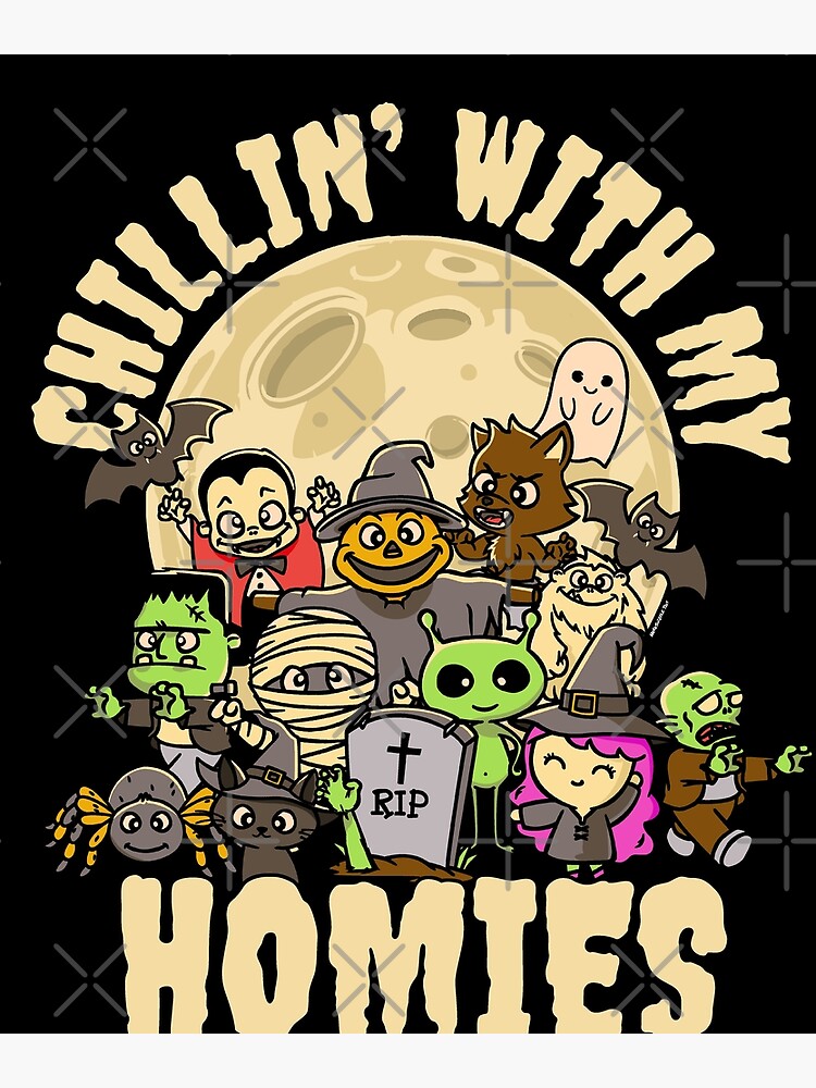 Halloweem Homies Cute Halloween Monsters