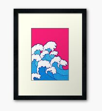 As the waves roll in Framed Print