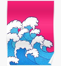 As the waves roll in Poster