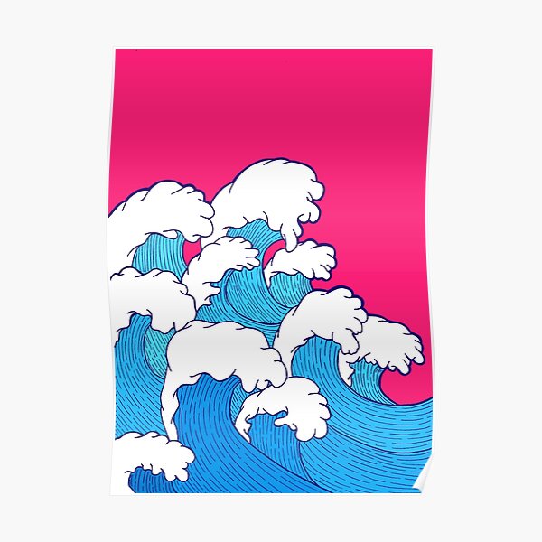 As the waves roll in Poster