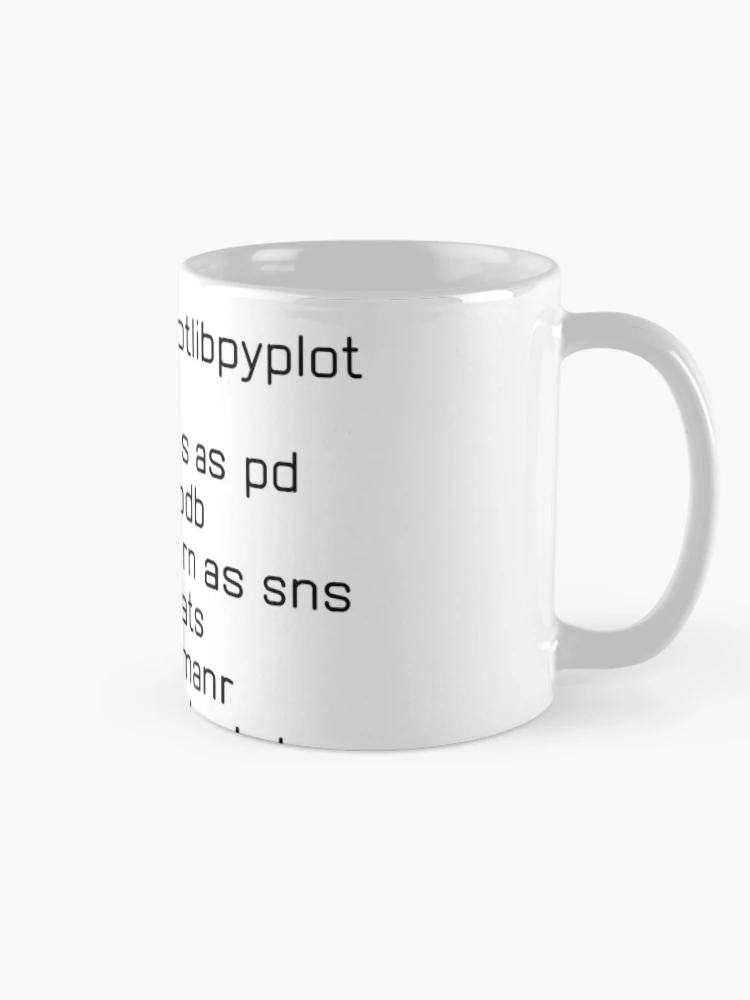 Thumbnail 3 von 6, Kaffeebecher, Python, Python-Import, Python-Tutorial, Python-Importmodul designt und verkauft von hive8.