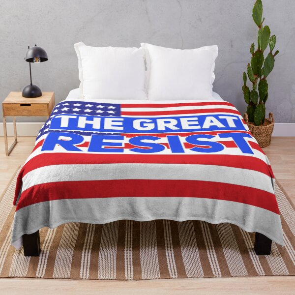 Item preview, THE GREAT RESIST AMERICAN FLAG designed and sold by GraffitiBomberZ.