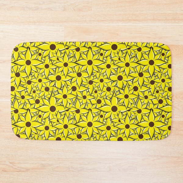 Item preview, Cheerful Yellow Flowers Pattern designed and sold by S Cube Design.