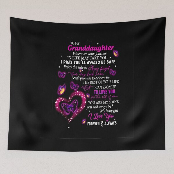 Item preview, To My Granddaughter And Sparkling Pink Butterfly designed and sold by HeinoWill.