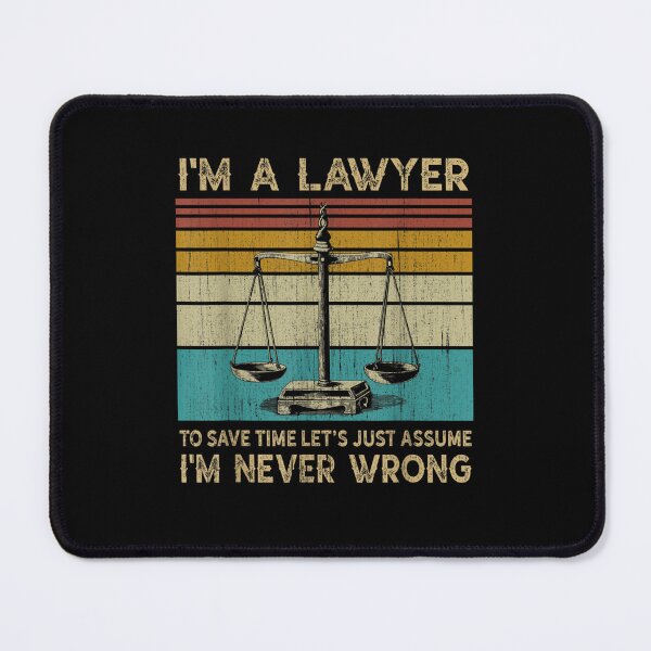 Item preview, Vintage Attorney Im A Lawyer Im Never Wrong - Funny Lawyer designed and sold by Axelhellquis.