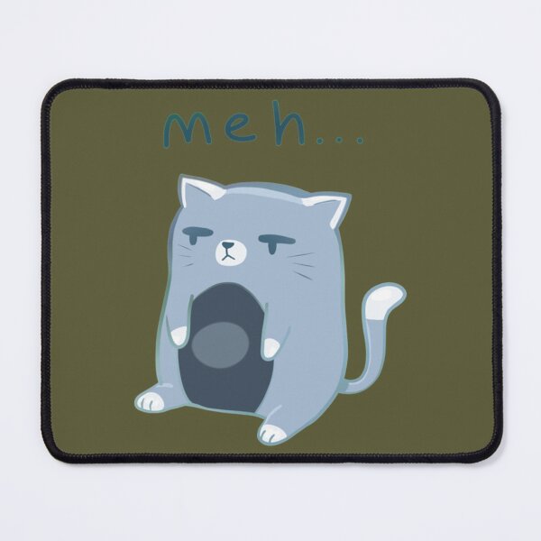 Item preview, 'meh' Cat (Gray) designed and sold by JanBidinger.