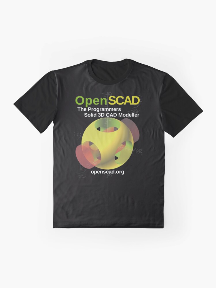 Alternate view of OpenSCAD - The Dark Side Graphic T-Shirt