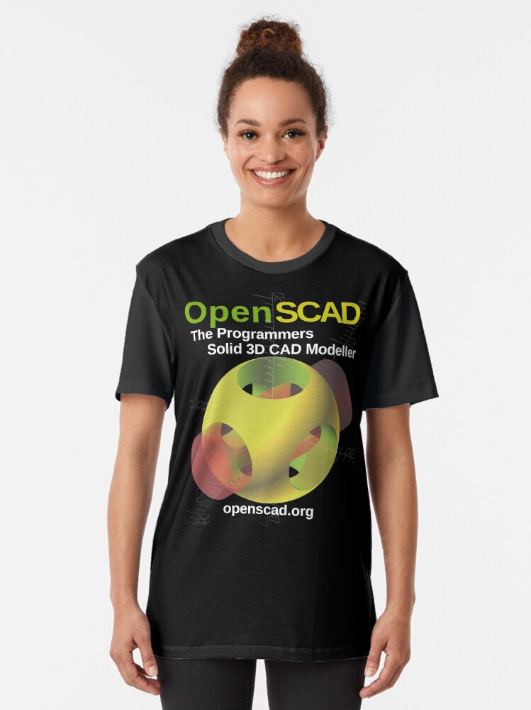 Alternate view of OpenSCAD - The Dark Side Graphic T-Shirt