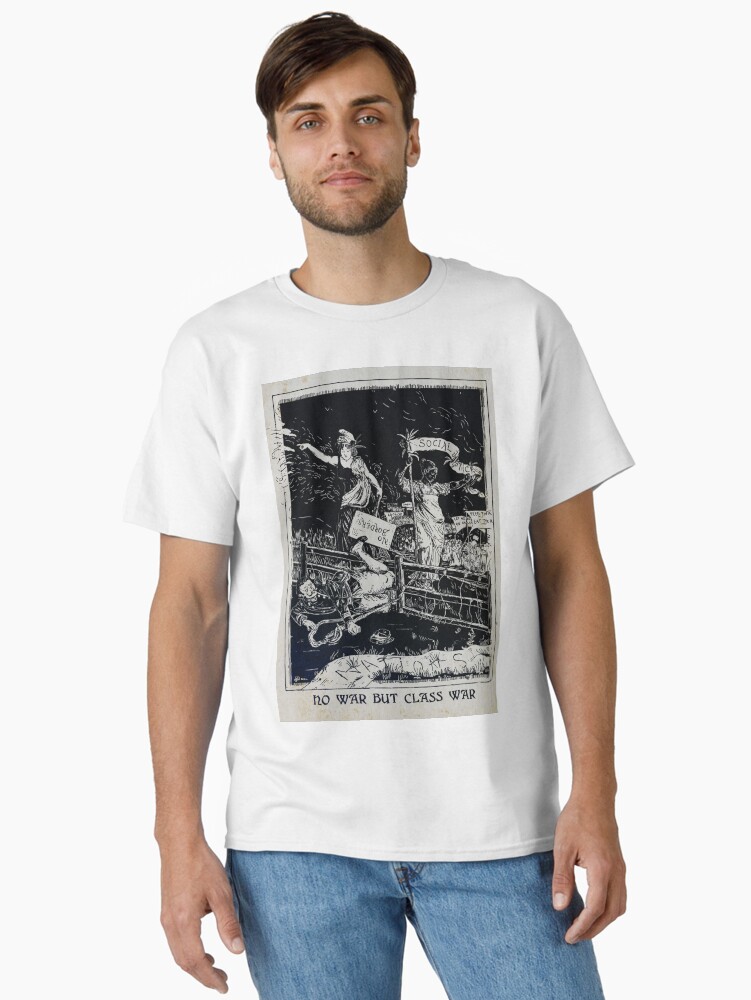 Thumbnail 1 von 7, Classic T-Shirt, Nein zum Krieg, außer zum sozialen Krieg designt und verkauft von EchoppeDeLoki.
