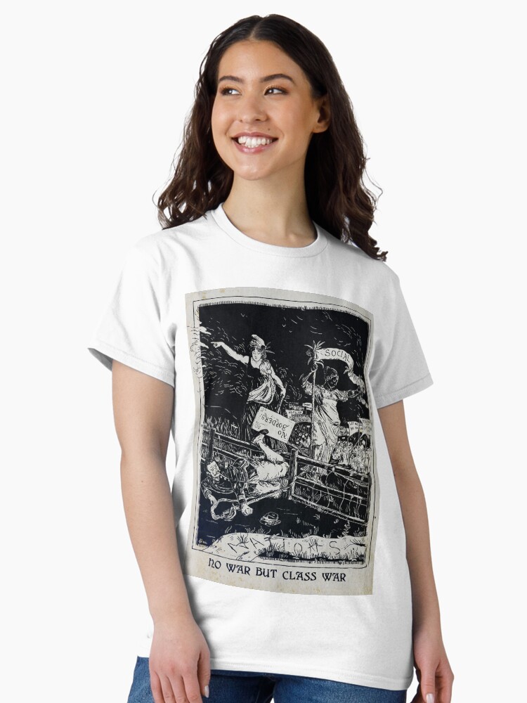 Thumbnail 2 von 7, Classic T-Shirt, Nein zum Krieg, außer zum sozialen Krieg designt und verkauft von EchoppeDeLoki.