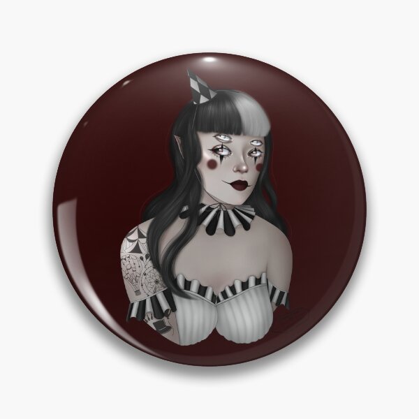 Item preview, Creepy Carnival Clown Girl designed and sold by Citrine-Faerie.