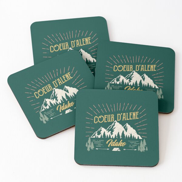 Item preview, Coeur D_Alene Idaho Mountain Design on Back   designed and sold by VenusTeeShir.