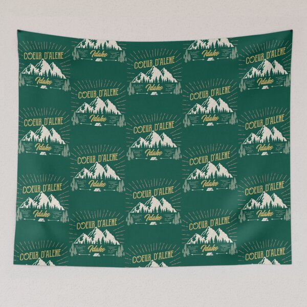 Item preview, Coeur D_Alene Idaho Mountain Design on Back   designed and sold by VenusTeeShir.