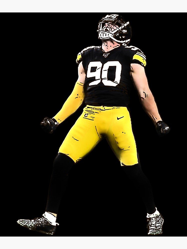 NWT T.J. Watt #90 Pittsburgh Steelers Game ONFIELD Jersey Color Rush Size  Large