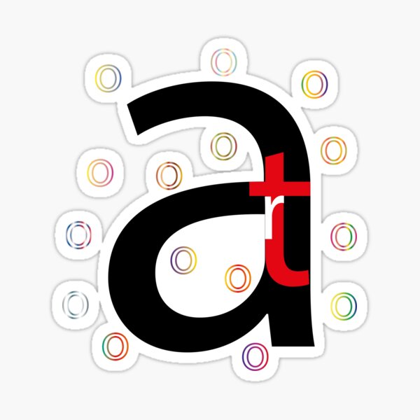 "ART" Sticker for Sale by MindTracer | Redbubble