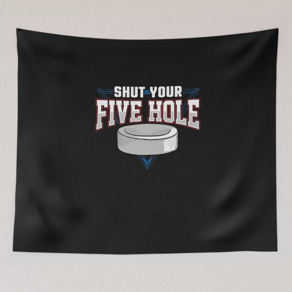 Item preview, Shut your five hole - ice hockey goalie player Essential T-Shirt designed and sold by JenniferGonza90.