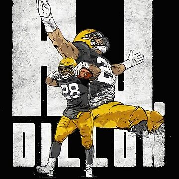 A J Dillon 28 for Green Bay Packers fans ' Poster for Sale by