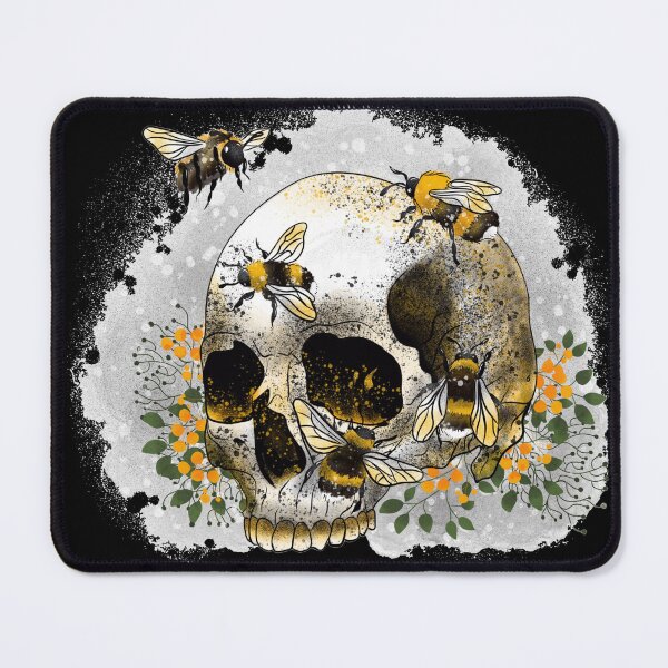 Item preview, Bumble Bee Skull designed and sold by AnyaWildFox.