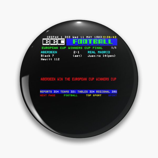 Item preview, Aberdeen Cup Winners Cup Final 1983 CEEFAX  designed and sold by DeborahElli.