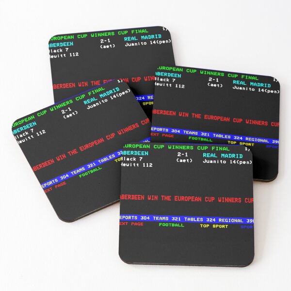 Item preview, Aberdeen Cup Winners Cup Final 1983 CEEFAX  designed and sold by DeborahElli.