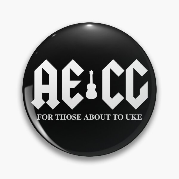 Item preview, AECG For Those About To Uke - Hard Rock Ukulele Player White Design designed and sold by UkeAlong.