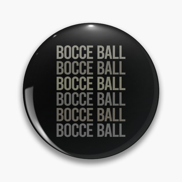Item preview, Gray Text Art Bocce Ball Bocci Boccie designed and sold by TartSpiderWeb.