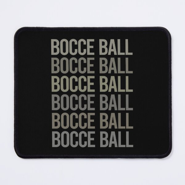 Item preview, Gray Text Art Bocce Ball Bocci Boccie designed and sold by TartSpiderWeb.