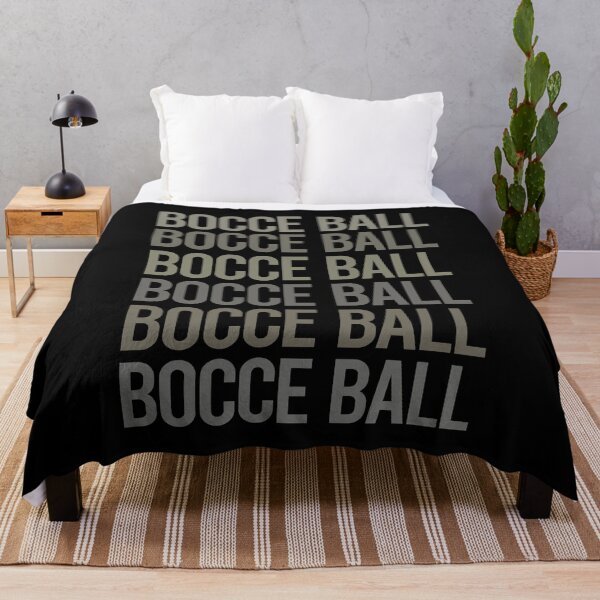 Item preview, Gray Text Art Bocce Ball Bocci Boccie designed and sold by TartSpiderWeb.
