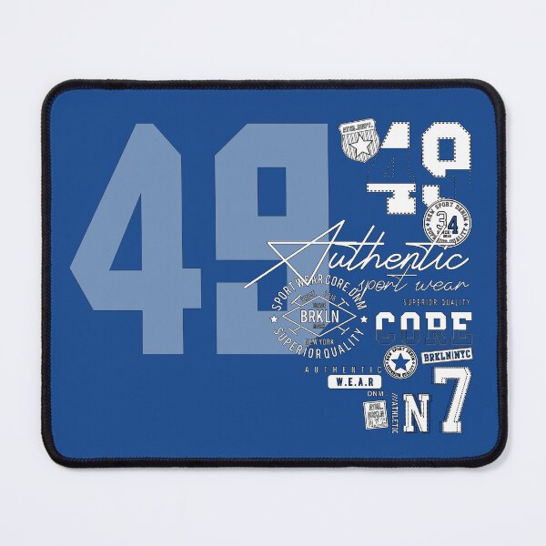 Item preview, Authentic sport wear 49 white - A typographic design with the slogan Authentic sport wear 49 designed and sold by velisani.