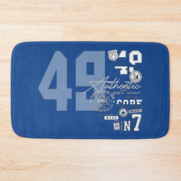 Item preview, Authentic sport wear 49 white - A typographic design with the slogan Authentic sport wear 49 designed and sold by velisani.