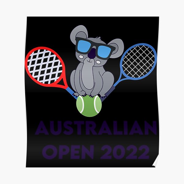“Koala Tennis Sticker” Poster for Sale by avickieww80 | Redbubble