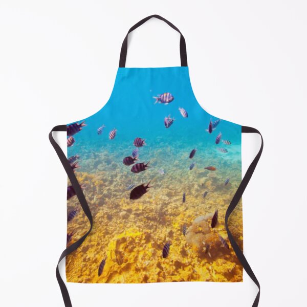Item preview, Cute colourful blue sea or ocean or blue water and fishes swimming design designed and sold by BEAUTY ⭐⭐⭐⭐⭐.