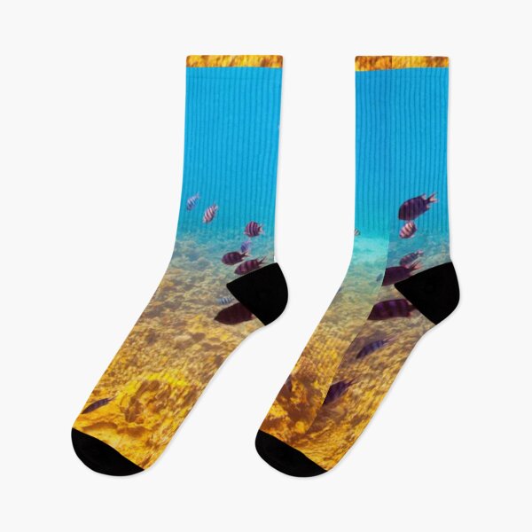 Item preview,    Cute colourful blue sea or ocean or blue water and fishes swimming design designed and sold by BEAUTY ⭐⭐⭐⭐⭐.