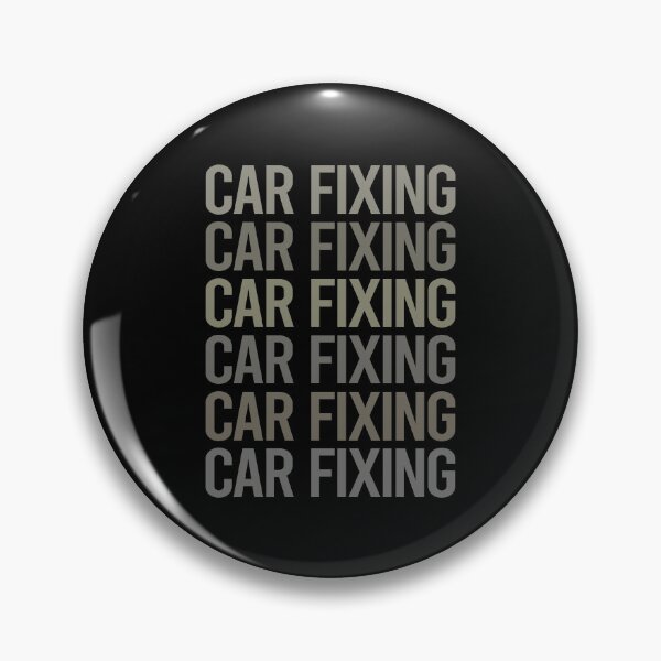 Item preview, Gray Text Art Car Fixing designed and sold by TartSpiderWeb.