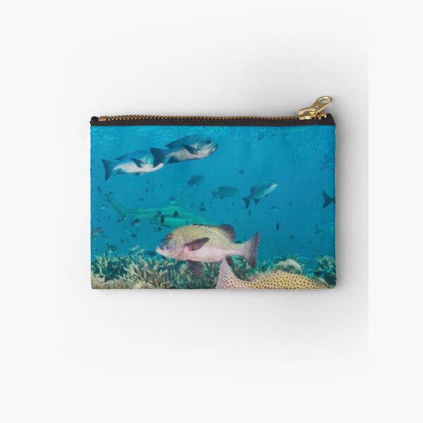 Item preview,   Cute colourful blue sea or ocean or blue water and fishes swimming design designed and sold by BEAUTY ⭐⭐⭐⭐⭐.