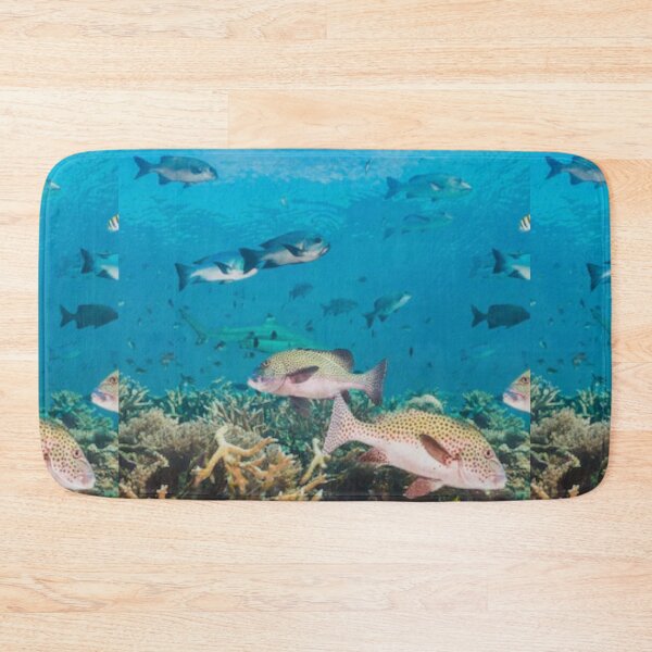 Item preview,   Cute colourful blue sea or ocean or blue water and fishes swimming design designed and sold by BEAUTY ⭐⭐⭐⭐⭐.
