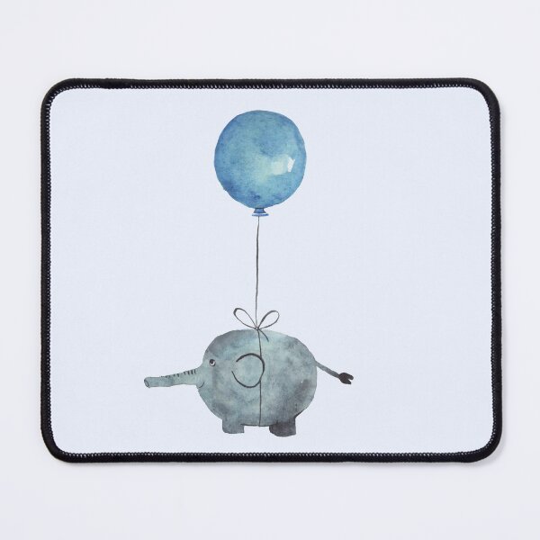 Artikelvorschau, Blauer Luftballon und Elefant entworfen und verkauft von KaylaPhan.