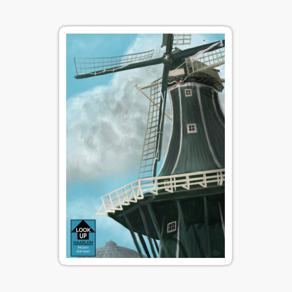 LookUp - Haarlem- Molen Adriaan Sticker