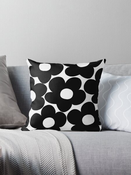 Item preview, Black & White Retro Daisies #1 #decor #art designed and sold by Anita's & Bella's Art.