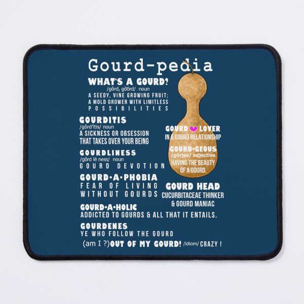 Item preview, Gourd-pedia What_s a Gourd (white letters)   designed and sold by VenusTeeShir.
