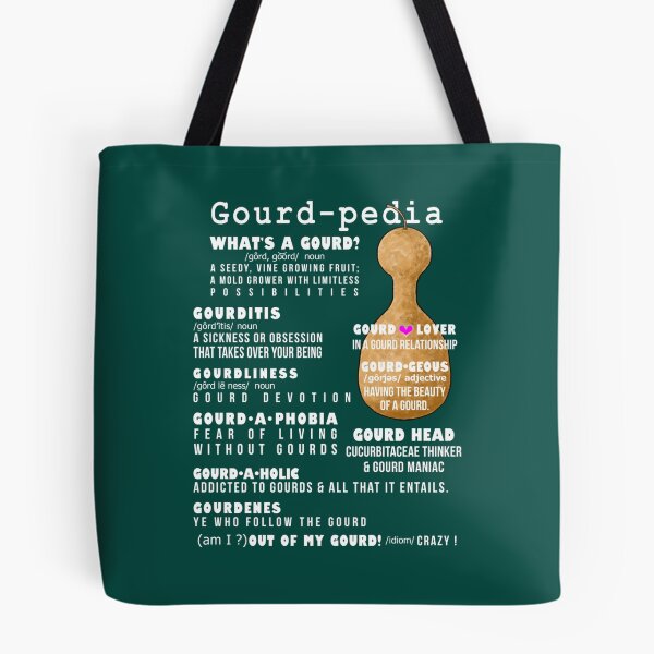 Item preview, Gourd-pedia What_s a Gourd (white letters)   designed and sold by VenusTeeShir.